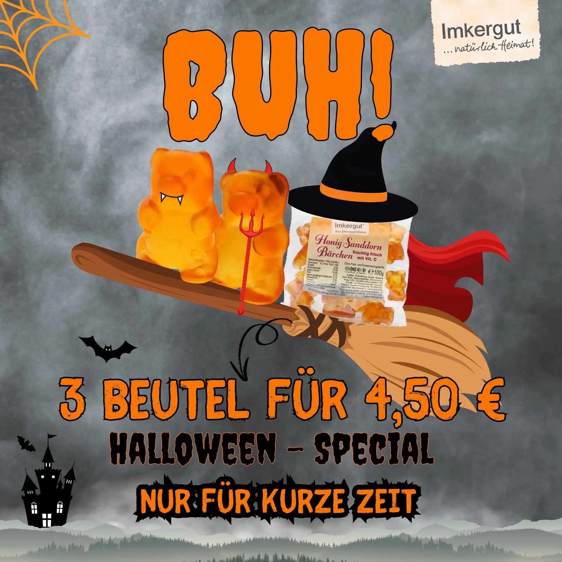 3 Beutel Sanddornbärchen für 4,50€ 